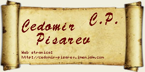 Čedomir Pisarev vizit kartica